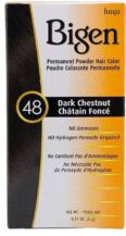 Poudre de Coloration Cheveux Permanente 48 Châtaigne Foncée