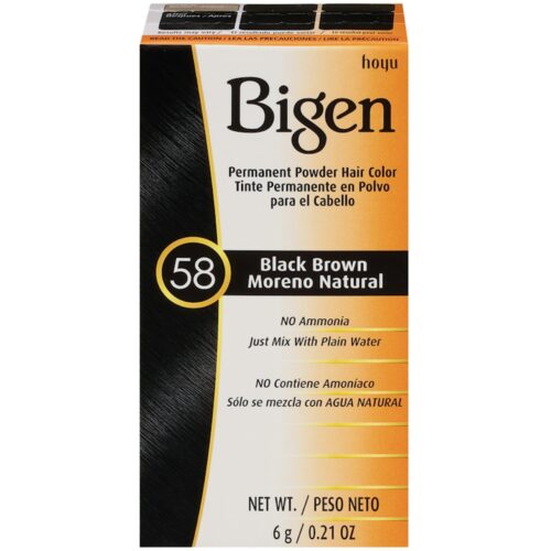 Couleur de Cheveux Poudre Permanente Brun Noir 58 – Image 1