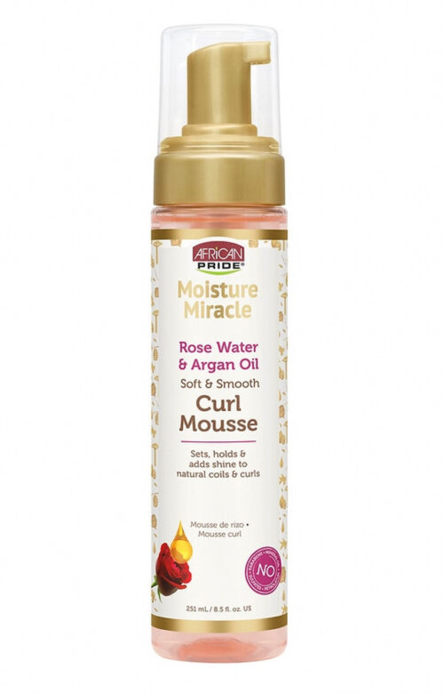Mousse Bouclante Douce et Lisse à l'Eau de Rose et Huile d'Argan – Image 1