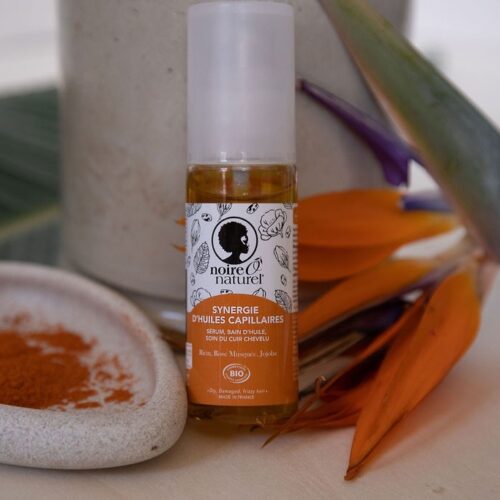 Huile nourrissante BIO 100% naturelle SYNERGIE D'HUILES CAPILLAIRES
